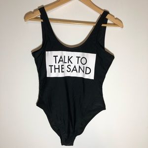 GEORGE Talk To The Sand Graphic Swimwear Size M